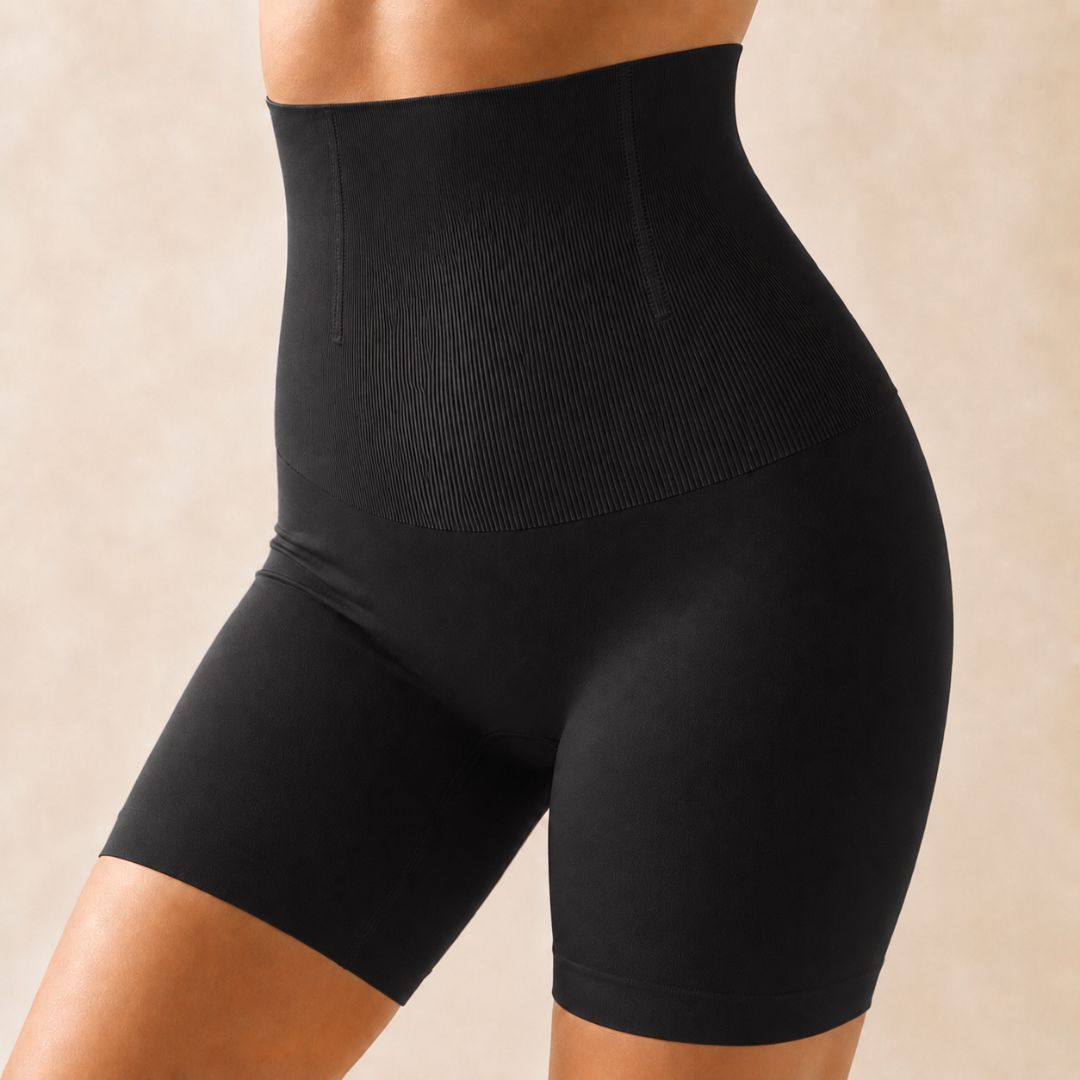 Livéa Shaping-Shorts Schwarz – hoher Bund mit Stützzone